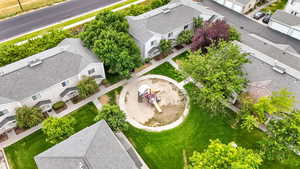 Drone / aerial view of one of the playgrounds