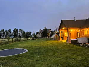View of yard with a patio area