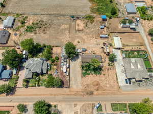 Aerial overview of property's location with rural landscape