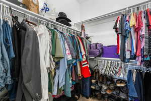 View of spacious closet