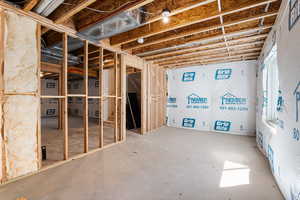 View of below grade area