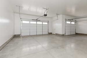 Garage with baseboards