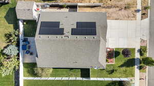 View from above of property