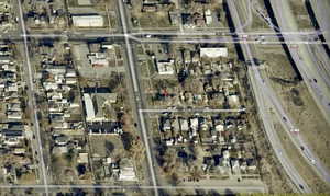 Aerial overview of property's location