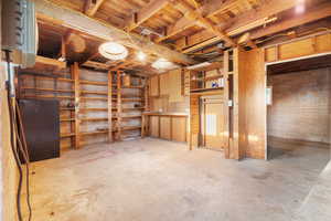 View of unfinished below grade area