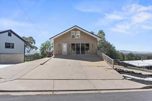 View of home with ADU in front