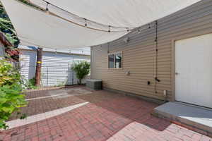 shade covered patio