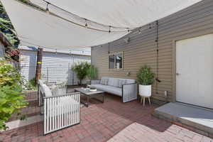 Virtually staged patio