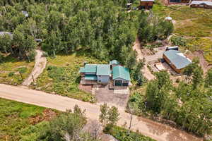 Aerial view of property and surrounding area