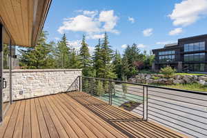 View of wooden terrace