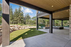 View of patio