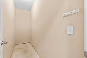 View of laundry area
