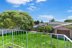 Balcony featuring a residential view