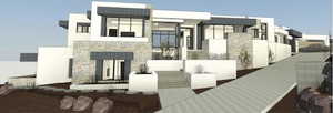 View of front of property with stone siding