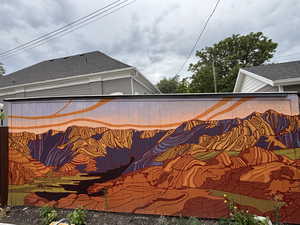 Custom painted mural by Lizzie Wenger lizziewenger.com