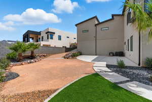View of yard with a patio area