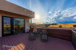 View of deck