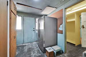 Mechanical space, storage closets, walk out to back of home