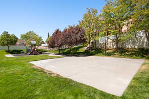 View of sport court featuring community basketball court