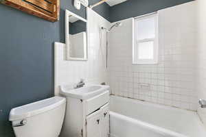 Bathroom with  shower combination and vanity