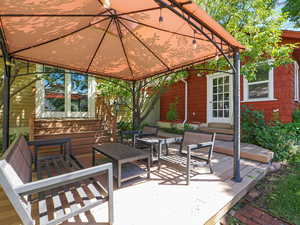 View of patio / terrace featuring a deck and an outdoor living space