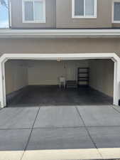 Garage with slop sink