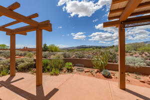 View of patio featuring a pergola