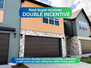 View of front of home featuring stone siding