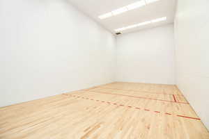 View of racketball court