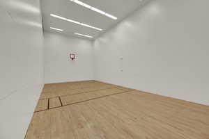 View of property's community basketball and racket ball court