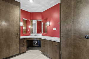 Bathroom featuring vanity