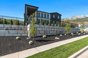 View of community featuring a mountain view
