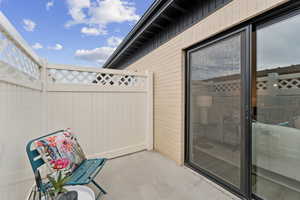 Private patio / terrace