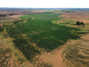 Aerial overview of property's location with rural landscape
