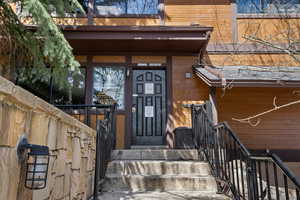 View of exterior entry