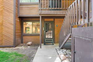 View of exterior entry