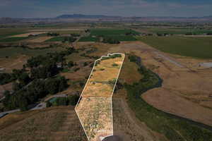 View of property location featuring rural landscape and property boundaries highlighted