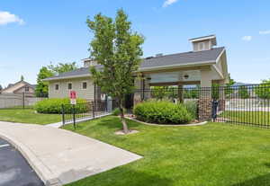 View of front facade featuring a shingled roof