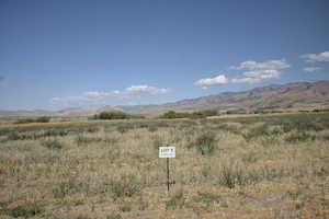 View of mountain background with rural landscape