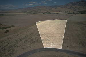 View of property location with rural landscape and property parcel outlined