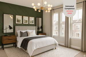 Spacious owner's retreat. Picture is example of same floorplan, but not actual home.