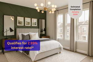 Spacious owner's retreat. Picture is example of same floorplan, but not actual home.