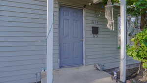 View of exterior entry