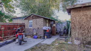View of outbuilding