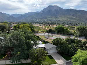 View of park and mountain background