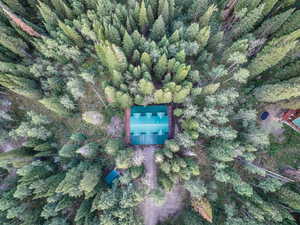 Aerial view of property and surrounding area