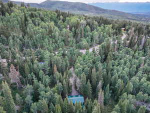 Drone / aerial view of mountains