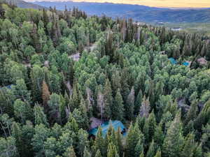 Aerial view of mountains