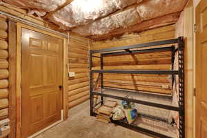 View of below grade area