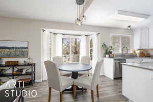 Dining room featuring new LPV floors